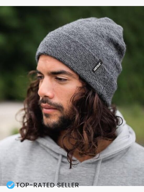 Thick Knitted Beanie 3 Pack Unisex Cuffed Skull Cap Winter Hat
